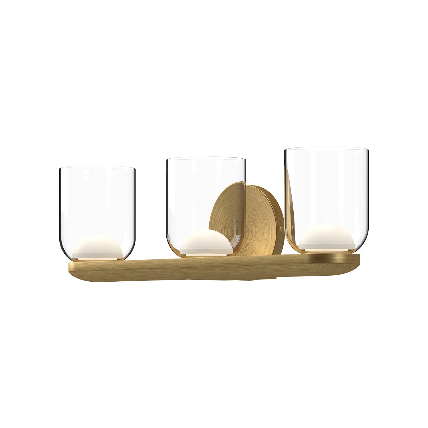 Kuzco Cedar brushed gold vanity light VL52520-BG/CL