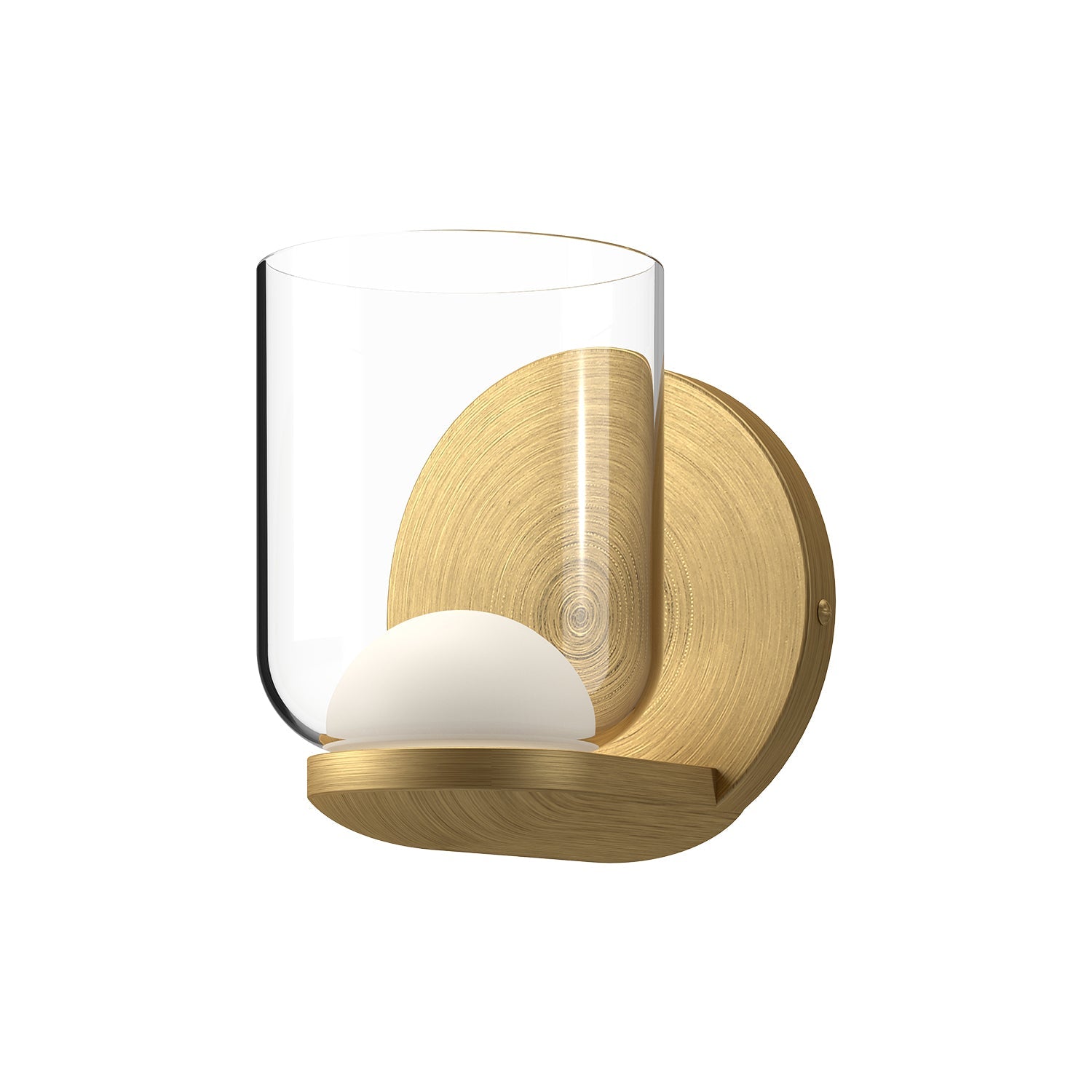 Kuzco Cedar brushed gold wall sconce WS52505-BG/CL
