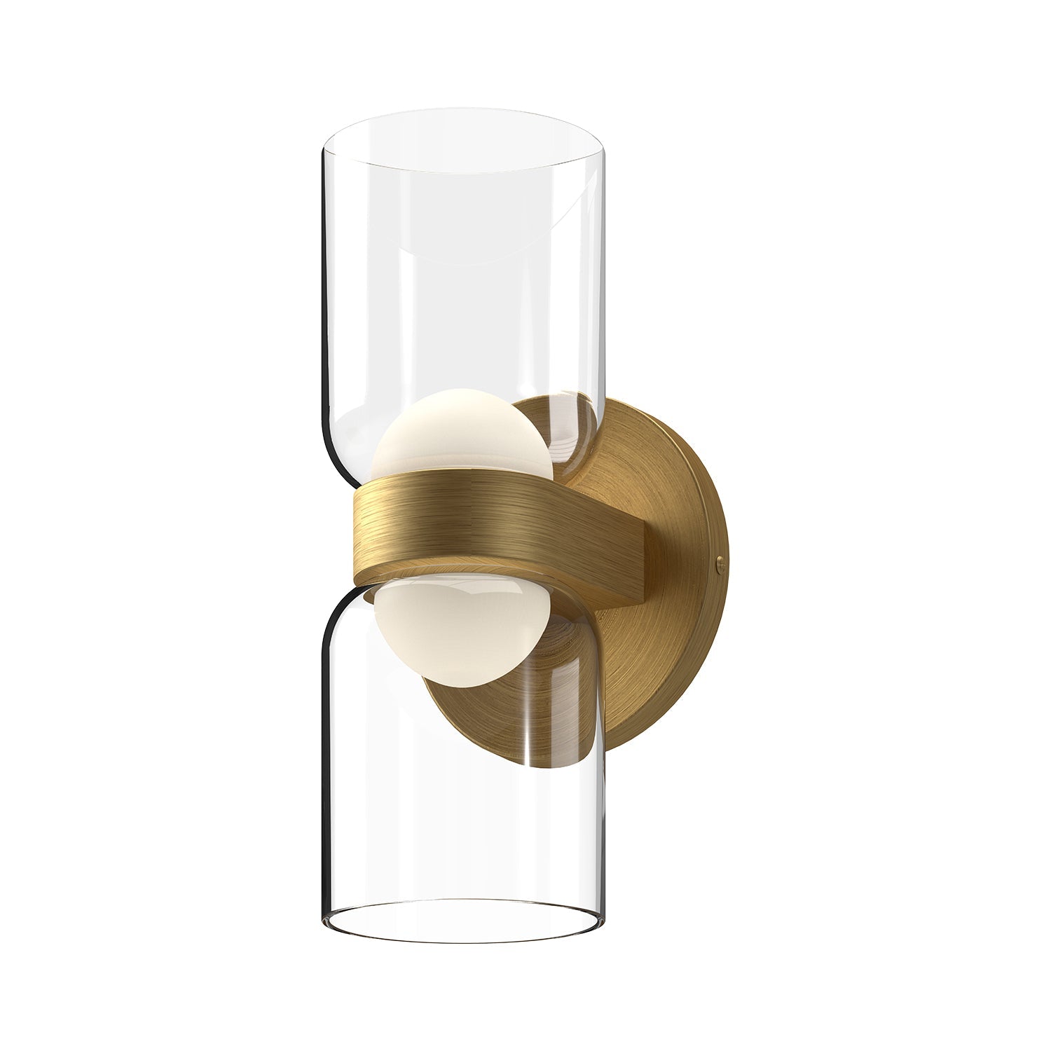Kuzco Cedar brushed gold wall sconce WS52511-BG/CL