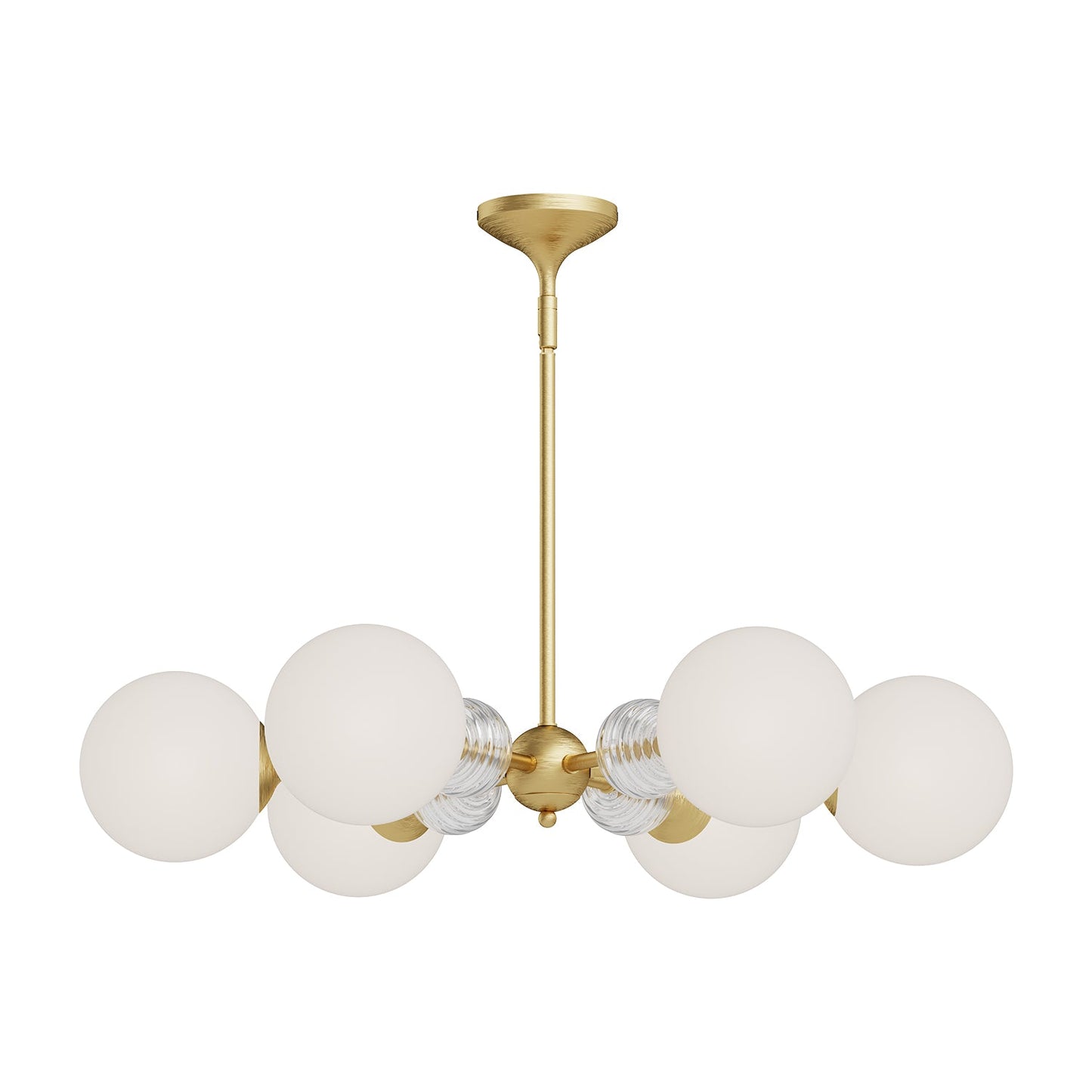 Alora Mood Celia brushed gold chandelier CH415330BGOP