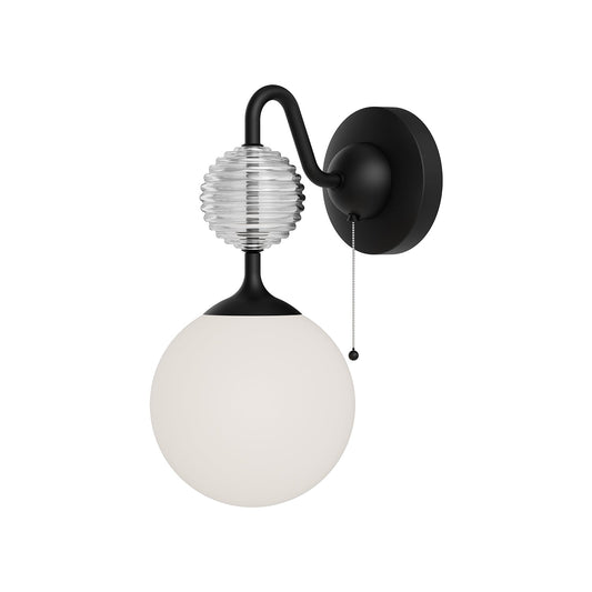 Alora Mood Celia matte black vanity light WV415306MBOP