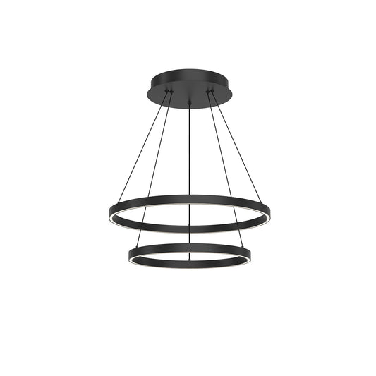 Kuzco Cerchio black [universal voltage and 0-10 dimming] chandelier CH87224-BK