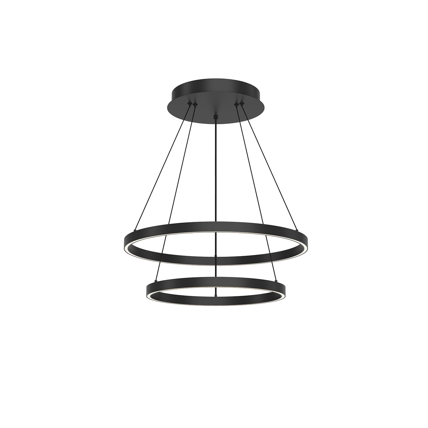 Kuzco Cerchio black [universal voltage and 0-10 dimming] chandelier CH87224-BK-UNV-010