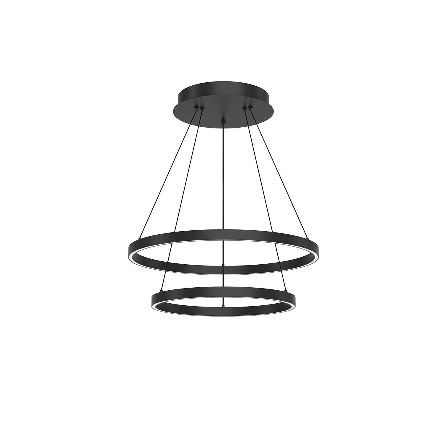 Kuzco Cerchio black [universal voltage and 0-10 dimming] chandelier CH87224-BK-UNV-010