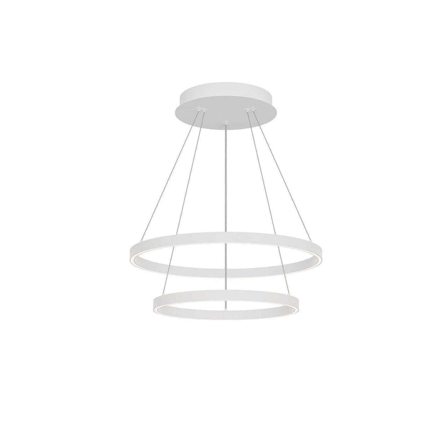 Kuzco Cerchio white chandelier CH87224-WH