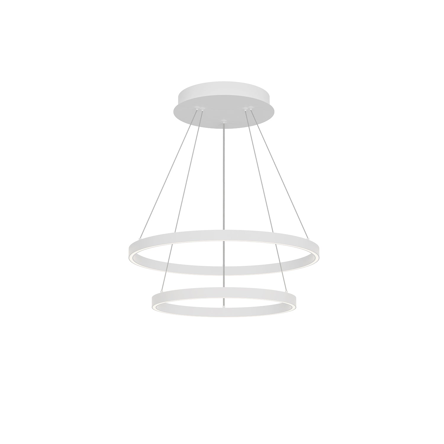 Kuzco Cerchio white chandelier CH87224-WH