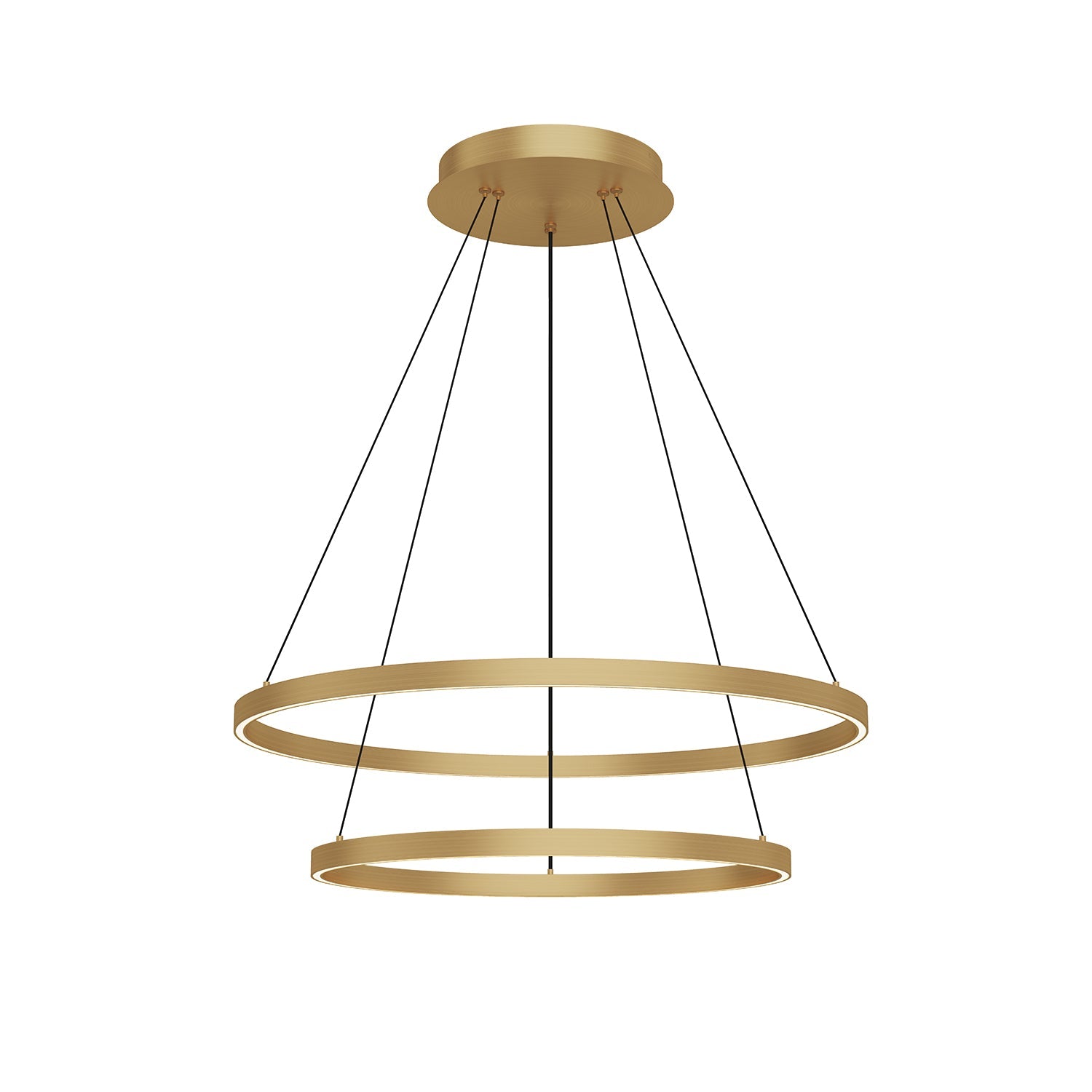 Kuzco Cerchio brushed gold chandelier CH87232-BG