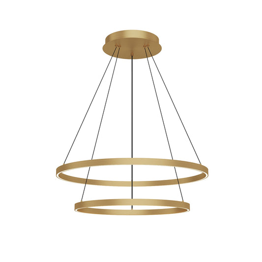 Kuzco Cerchio brushed gold chandelier CH87232-BG