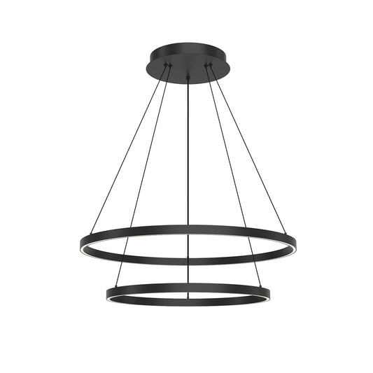 Kuzco Cerchio black chandelier CH87232-BK