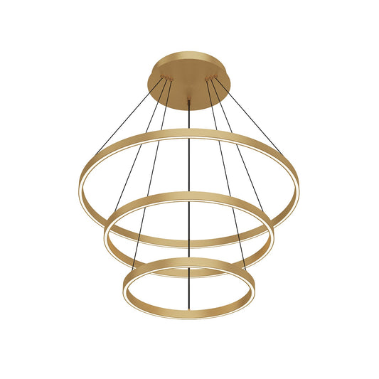 Kuzco Cerchio brushed gold chandelier CH87332-BG