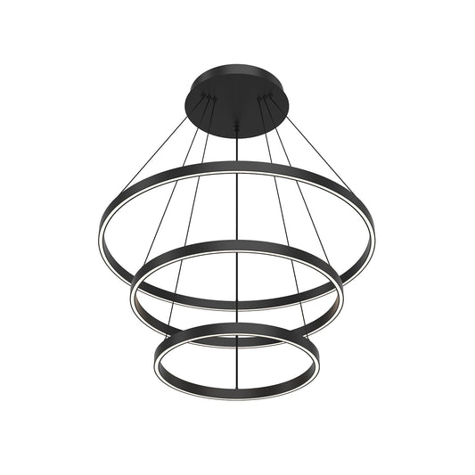 Kuzco Cerchio black [universal voltage and 0-10 dimming] chandelier CH87332-BK-UNV-010