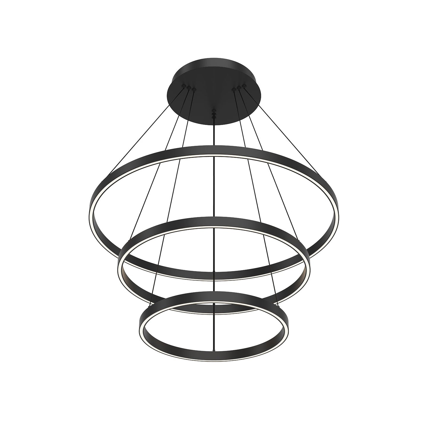 Kuzco Cerchio black chandelier CH87332-BK