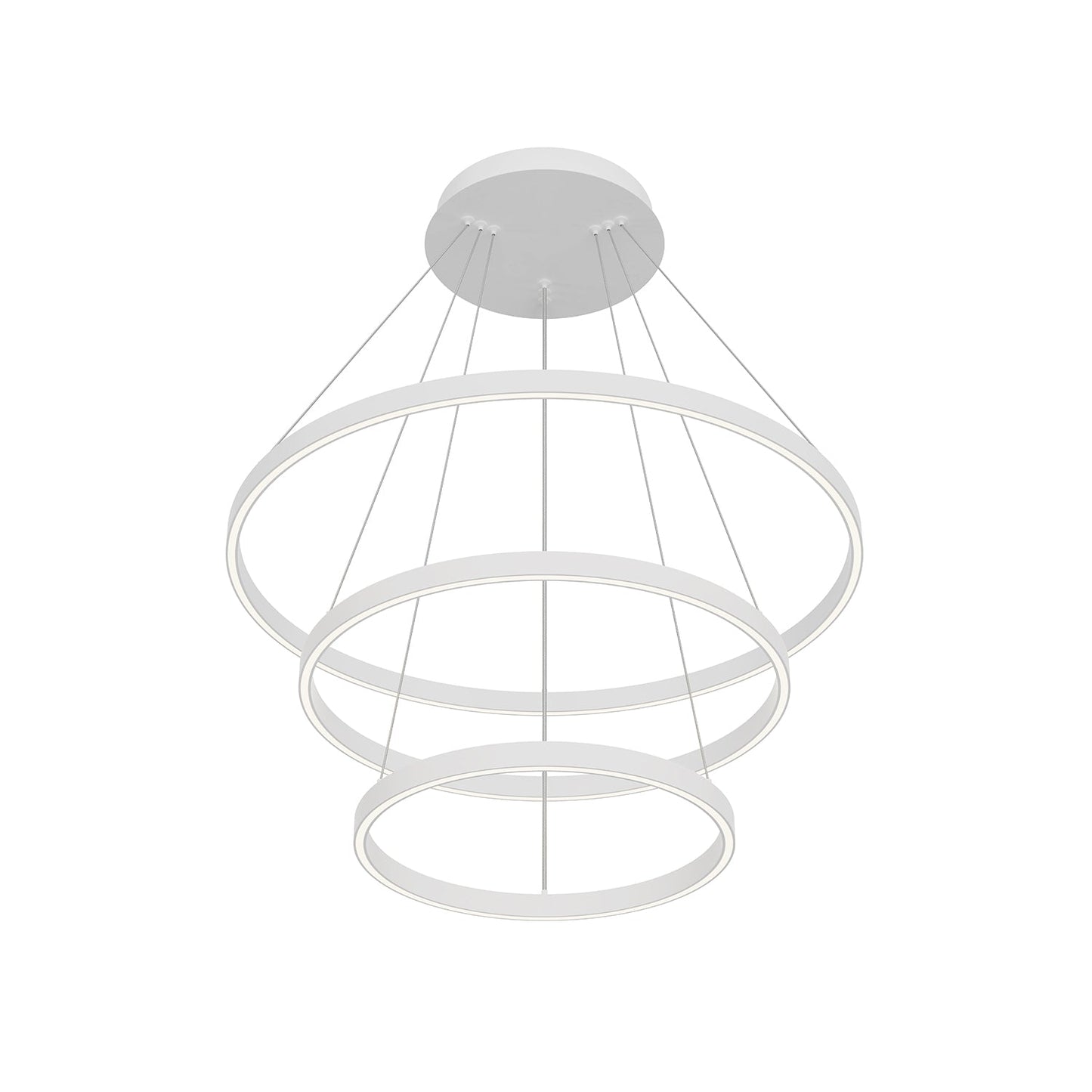 Kuzco Cerchio white chandelier CH87332-WH