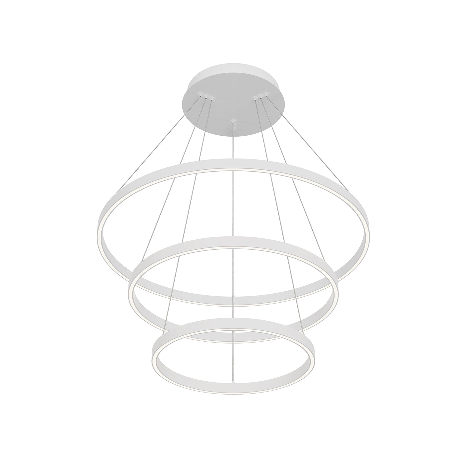 Kuzco Cerchio white chandelier CH87332-WH