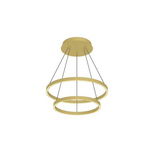 Kuzco Cerchio brushed gold chandelier CH87824-BG