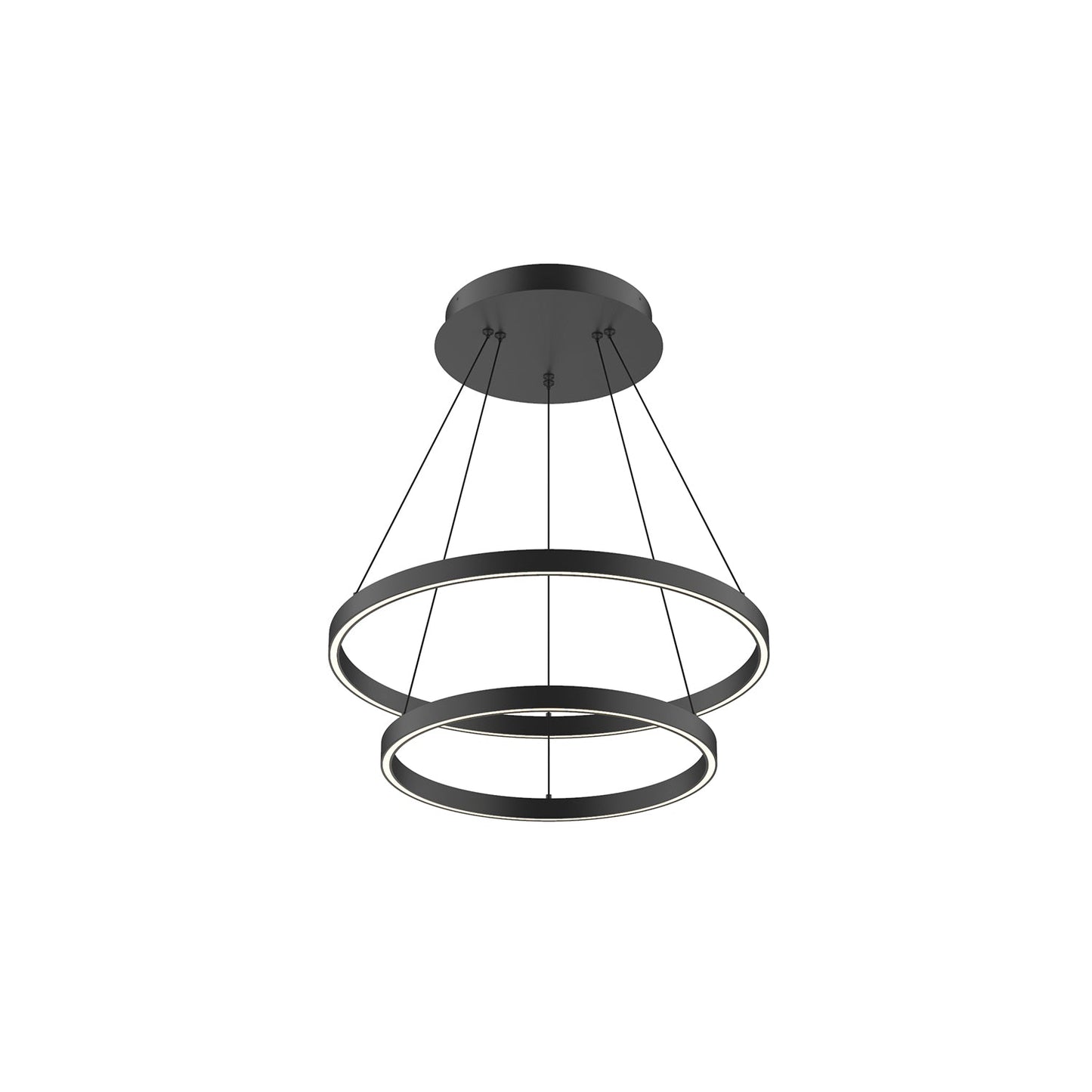 Kuzco Cerchio black chandelier CH87824-BK