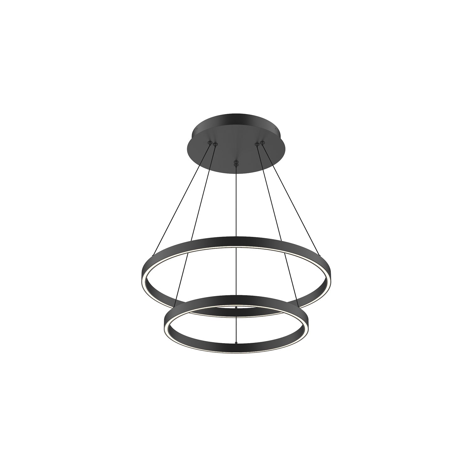 Kuzco Cerchio black chandelier CH87824-BK