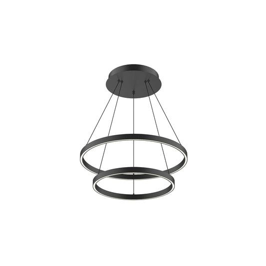 Kuzco Cerchio black chandelier CH87824-BK