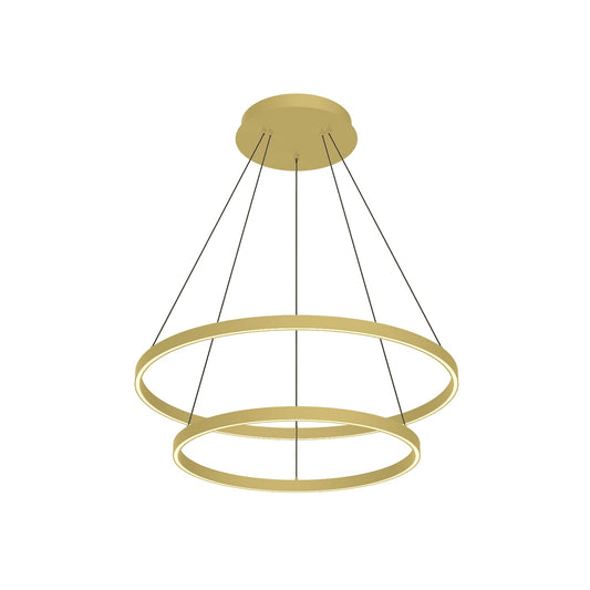 Kuzco Cerchio brushed gold [universal voltage and 0-10 dimming] chandelier CH87832-BG-UNV-010