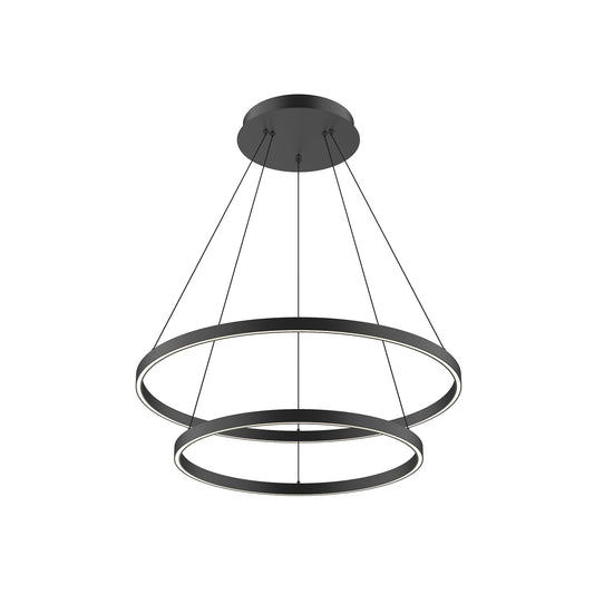 Kuzco Cerchio black [universal voltage and 0-10 dimming] chandelier CH87832-BK