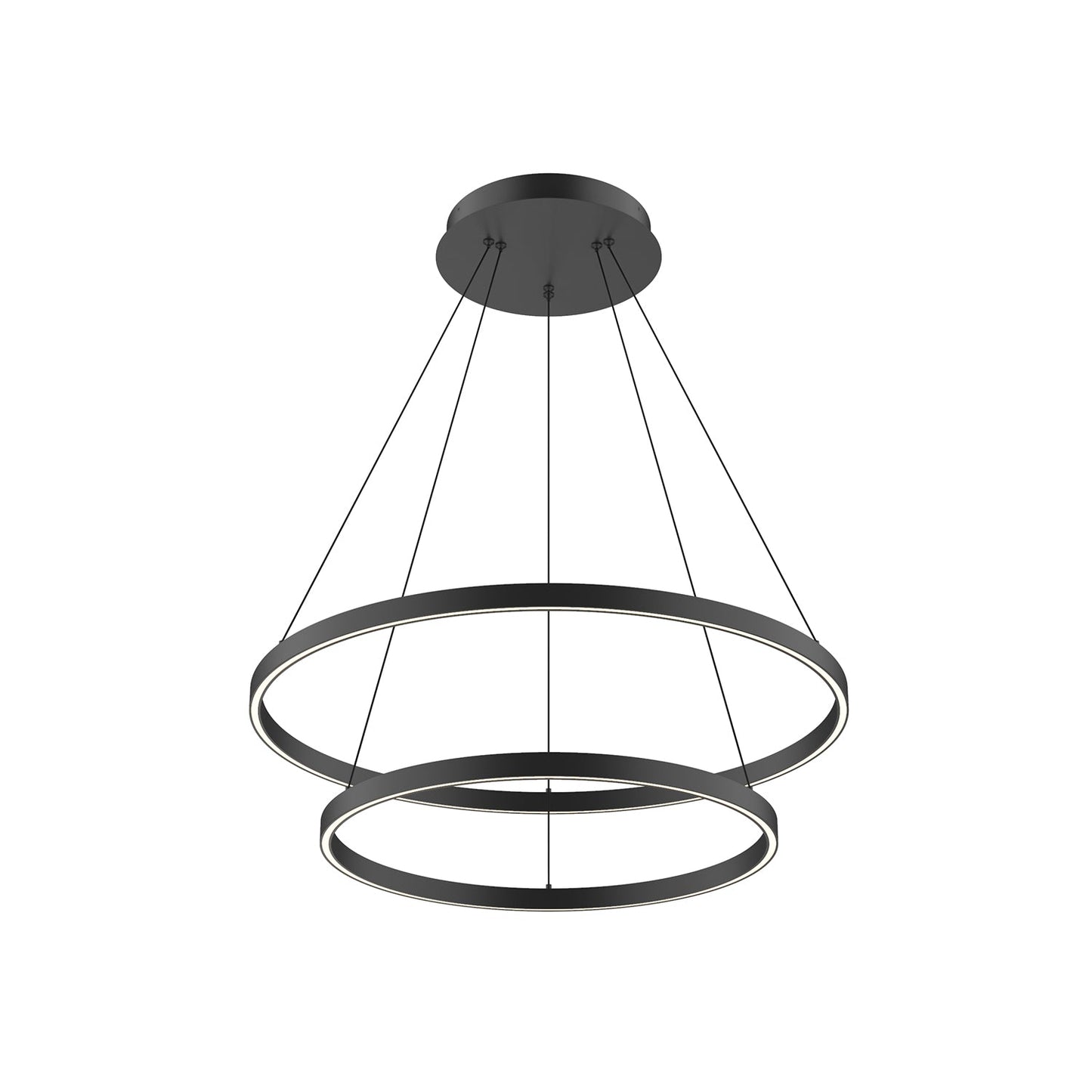Kuzco Cerchio black [universal voltage and 0-10 dimming] chandelier CH87832-BK-UNV-010