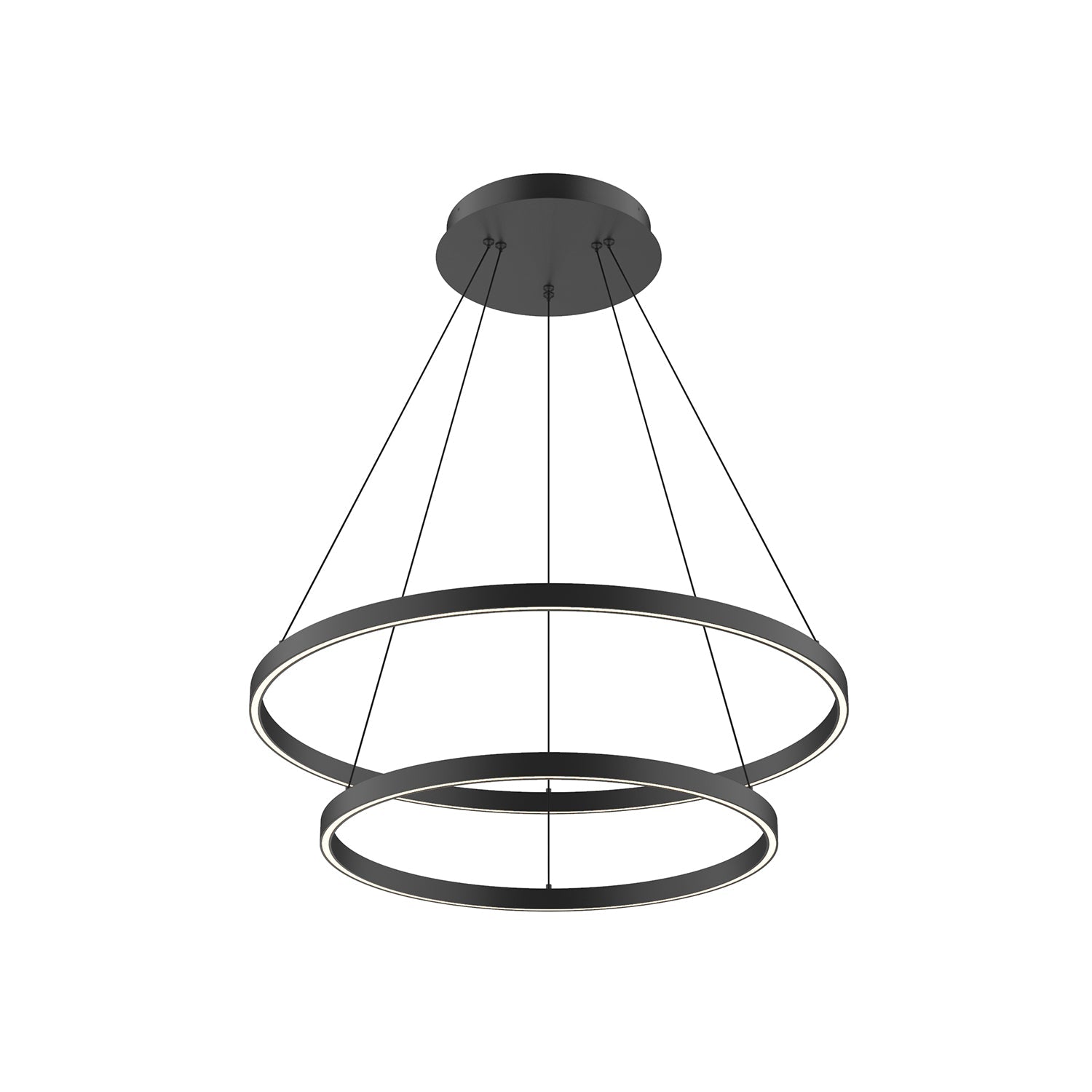 Kuzco Cerchio black [universal voltage and 0-10 dimming] chandelier CH87832-BK-UNV-010