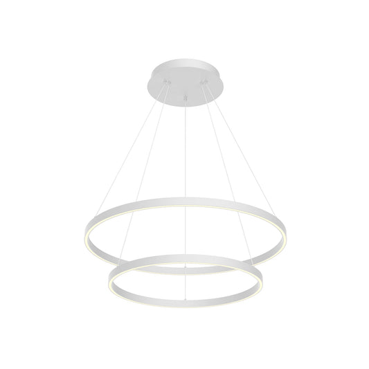 Kuzco Cerchio white [universal voltage and 0-10 dimming] chandelier CH87832-WH-UNV-010