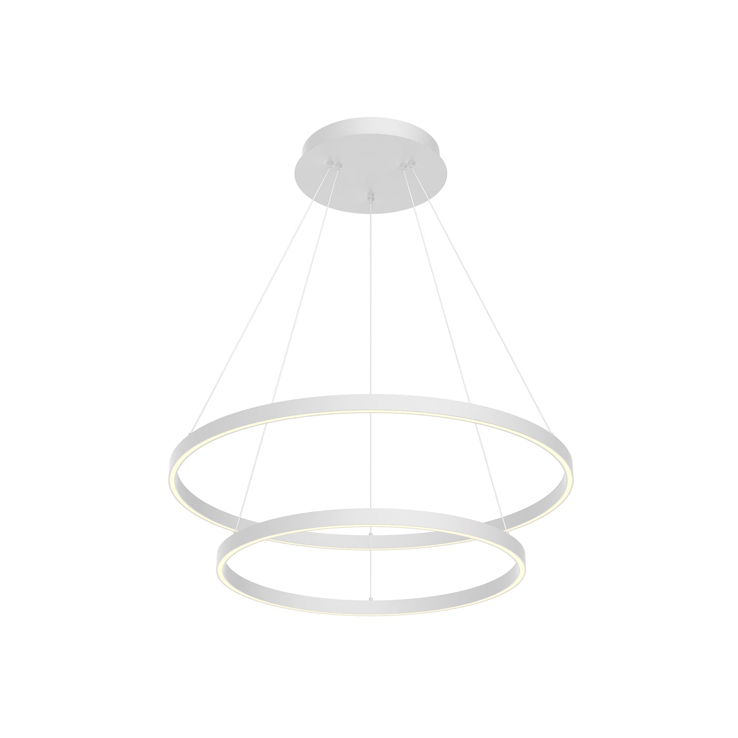 Kuzco Cerchio white chandelier CH87832-WH
