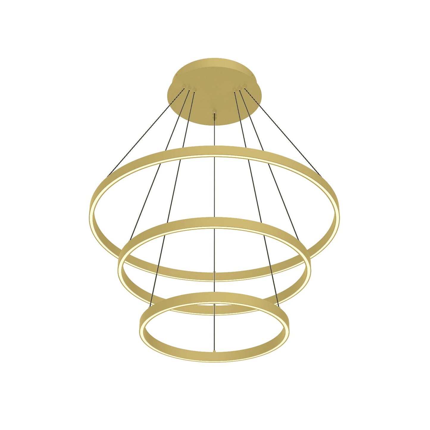 Kuzco Cerchio brushed gold [universal voltage and 0-10 dimming] chandelier CH87932-BG-UNV-010
