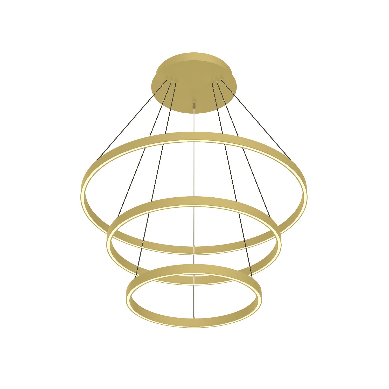 Kuzco Cerchio brushed gold [universal voltage and 0-10 dimming] chandelier CH87932-BG-UNV-010