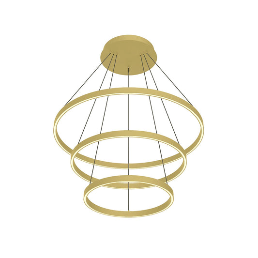 Kuzco Cerchio brushed gold [universal voltage and 0-10 dimming] chandelier CH87932-BG-UNV-010
