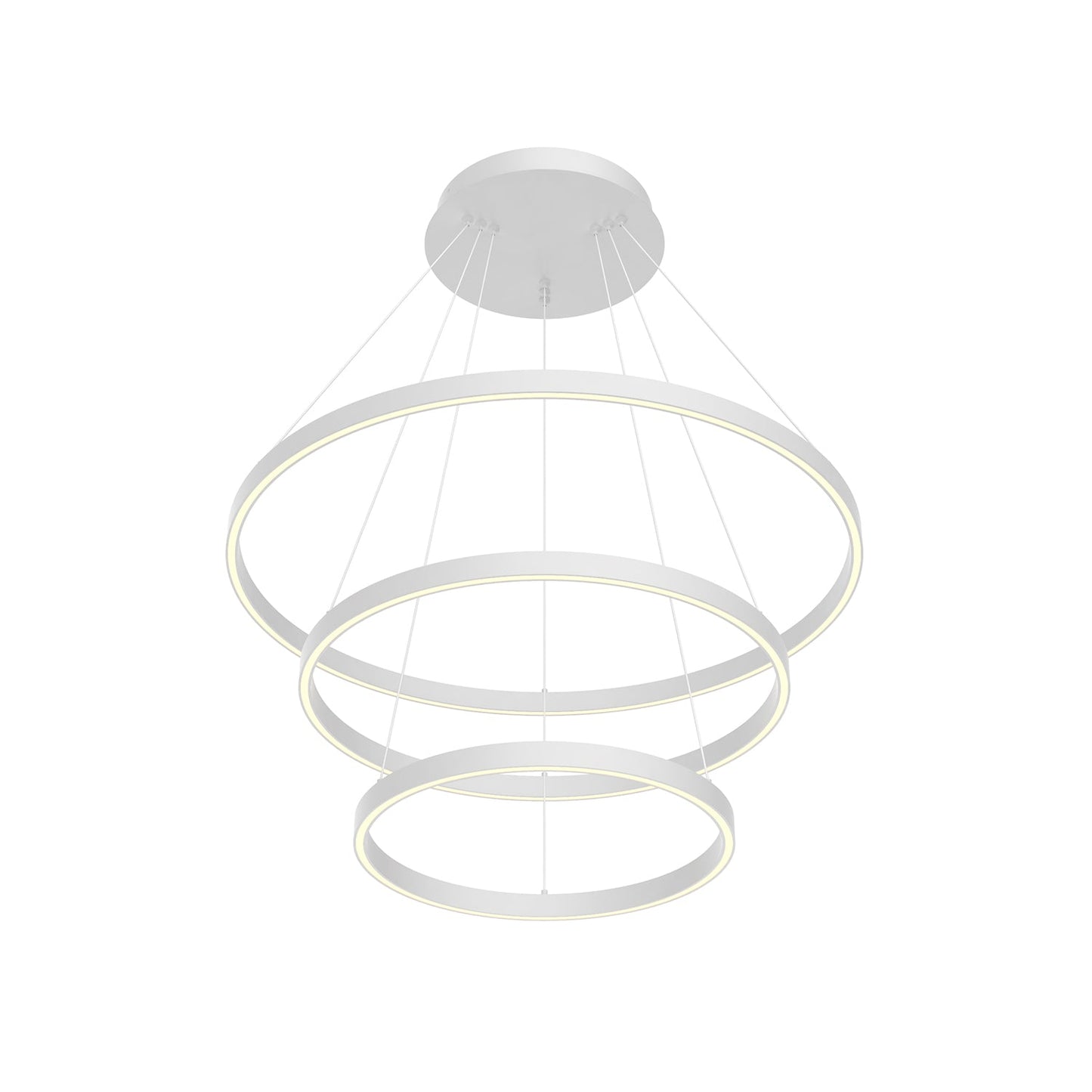 Kuzco Cerchio white chandelier CH87932-WH