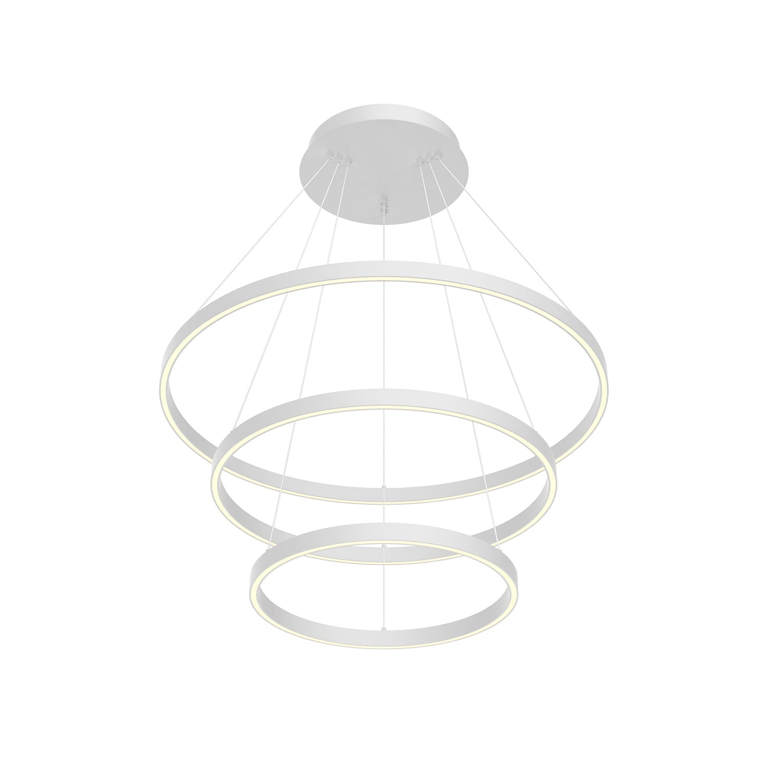 Kuzco Cerchio white chandelier CH87932-WH