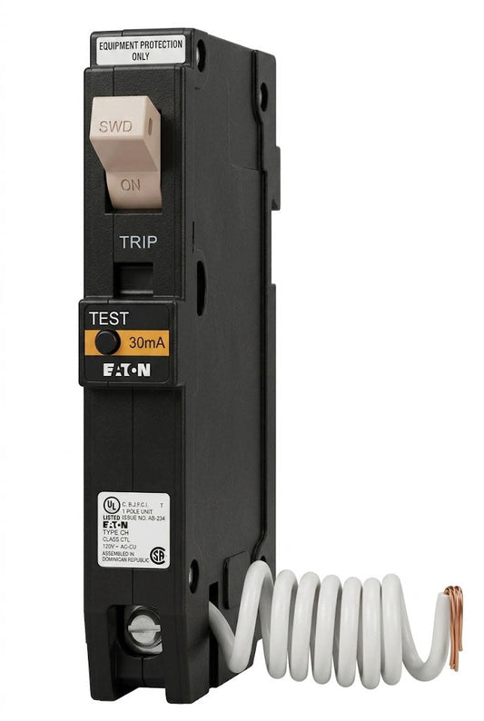 Eaton 20A 120/240V 1 Pole CH Frame Ground Fault Circuit Breaker