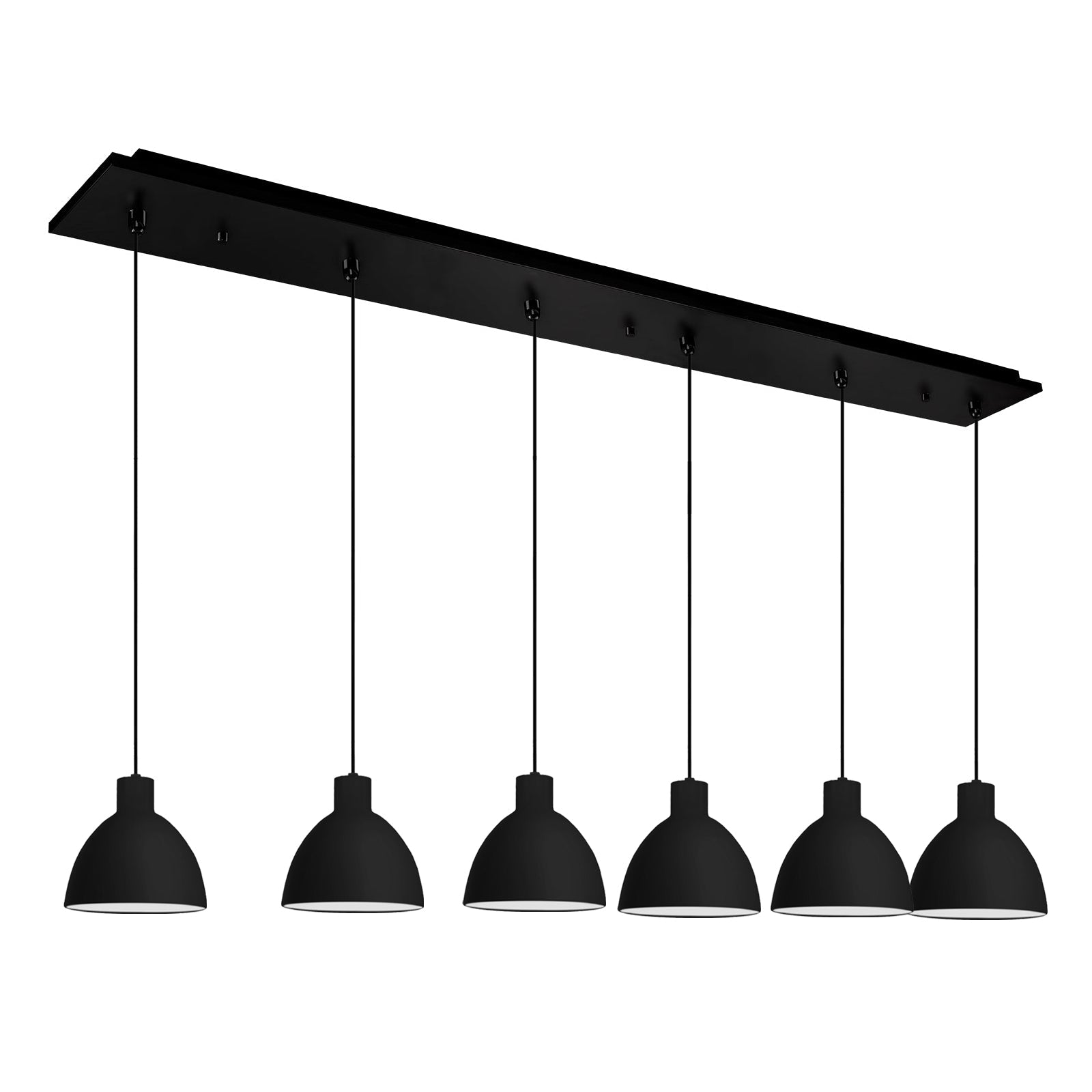 Kuzco Chroma black multi-pendant MP1706BK-06