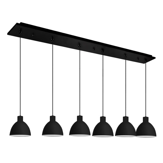 Kuzco Chroma black multi-pendant MP1706BK-06