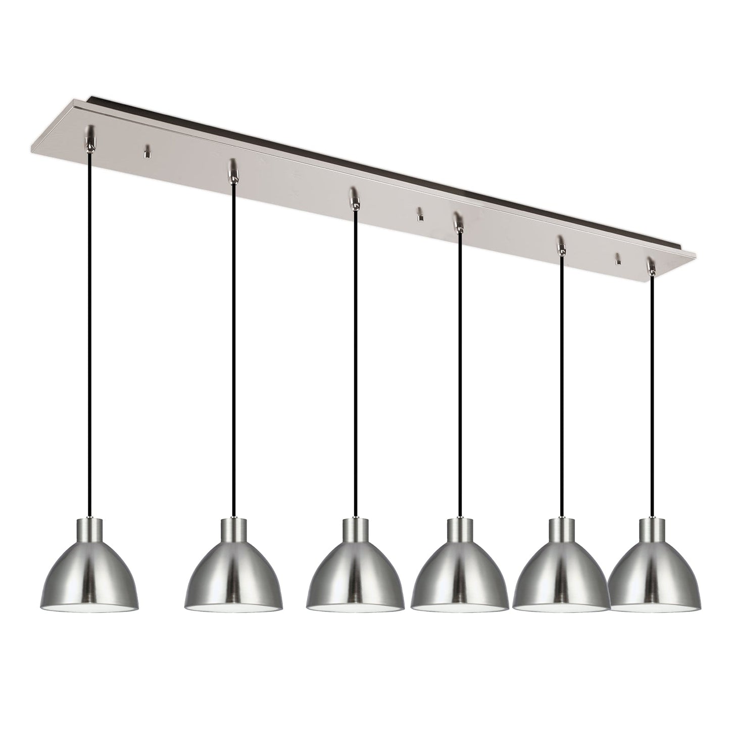 Kuzco Chroma brushed nickel multi-pendant MP1706BN-06
