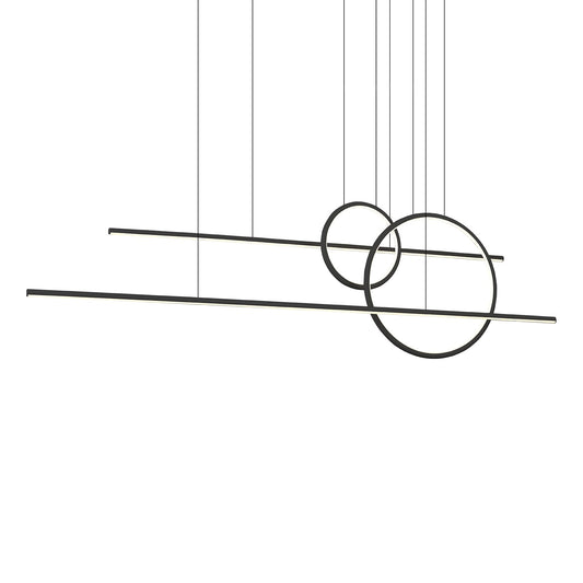 Kuzco Chute Calypso black [universal voltage and 0-10 dimming] multi-pendant MP14956-BK-UNV-010