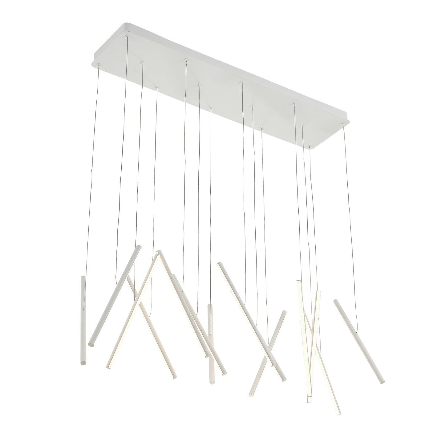 Kuzco Chute white linear pendant LP14840-WH