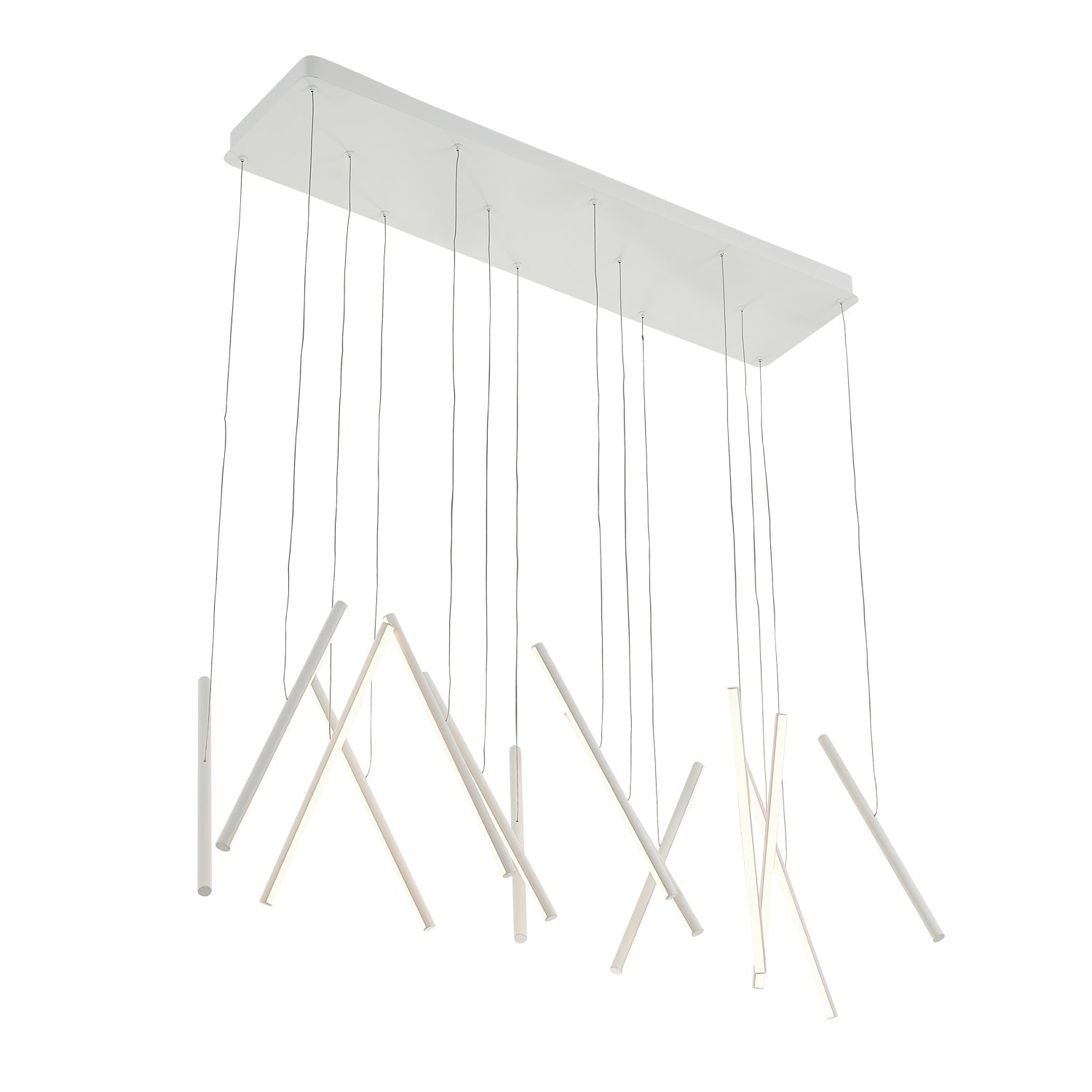 Kuzco Chute white linear pendant LP14840-WH