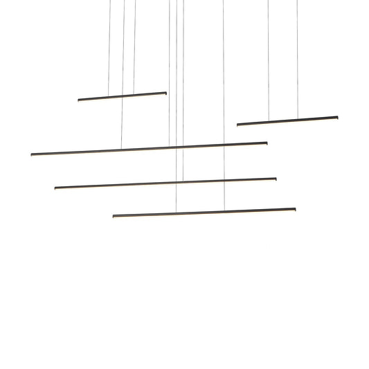 Kuzco Chute Motion black [universal voltage and 0-10 dimming] multi-pendant MP14960-BK