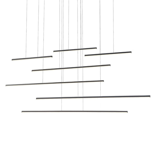 Kuzco Chute Motion black multi-pendant MP14970-BK