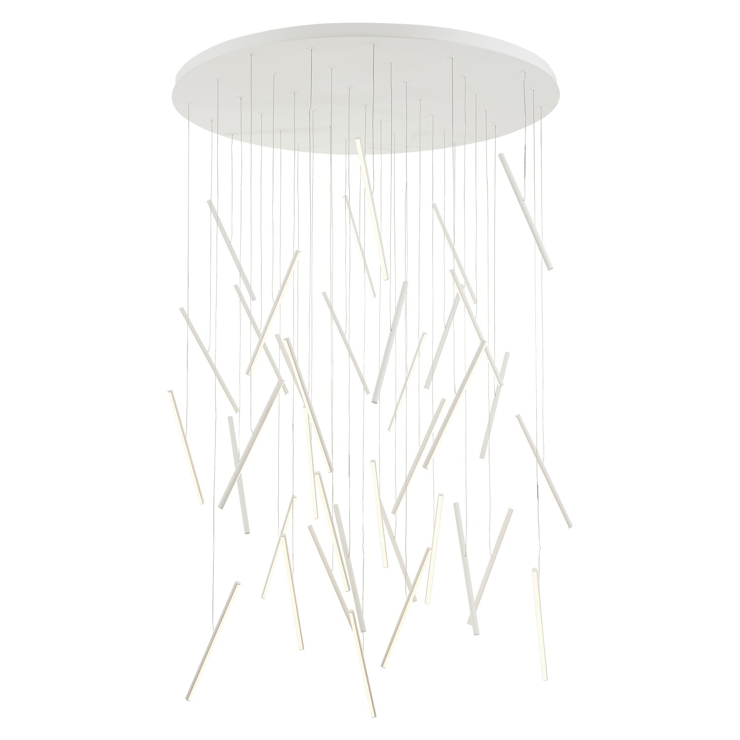Kuzco Chute white multi-pendant MP14850-WH