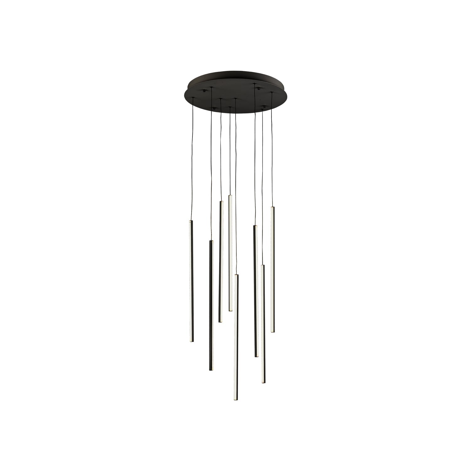 Kuzco Chute black [universal voltage and 0-10 dimming] multi-pendant MP14919-BK
