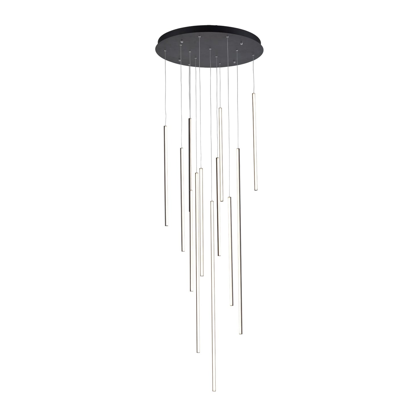 Kuzco Chute black [universal voltage and 0-10 dimming] multi-pendant MP14924-BK-UNV-010