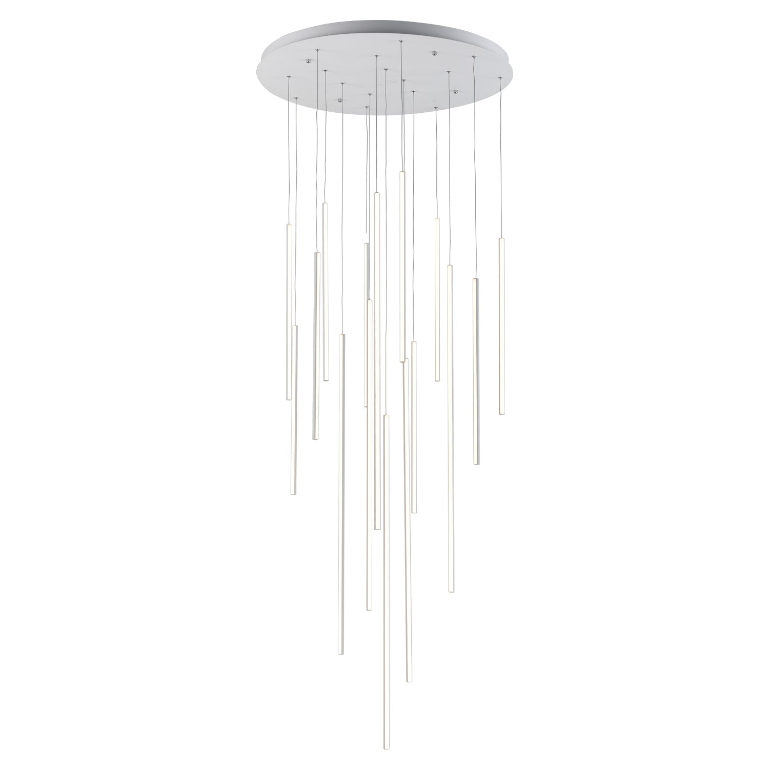 Kuzco Chute white [universal voltage and 0-10 dimming] multi-pendant MP14932-WH
