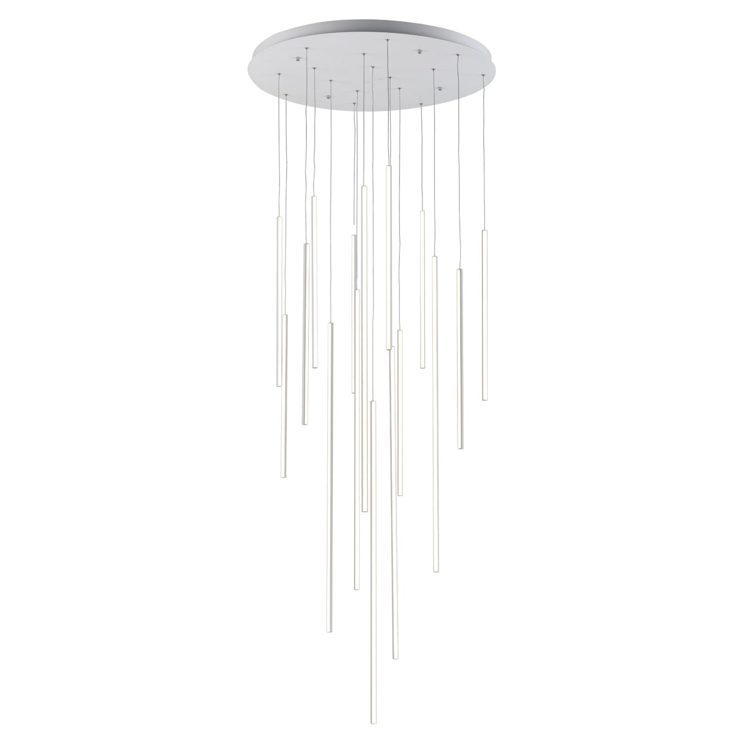 Kuzco Chute white [universal voltage and 0-10 dimming] multi-pendant MP14932-WH-UNV-010