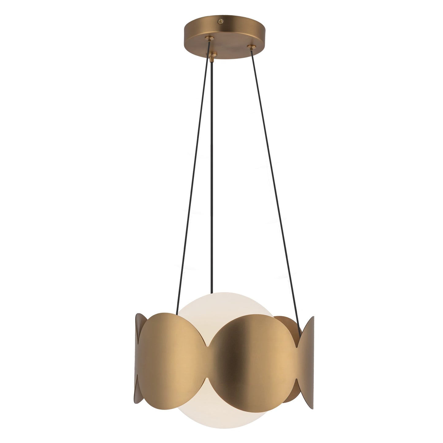 Kuzco Ciel brushed gold chandelier CH59810-BG/OP