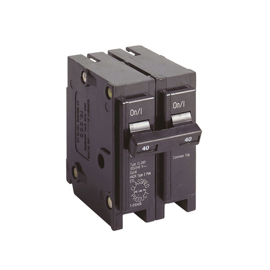 Eaton Cutler Hammer 40A 120/240V 2-Pole Thermal Magnetic Circuit Breaker