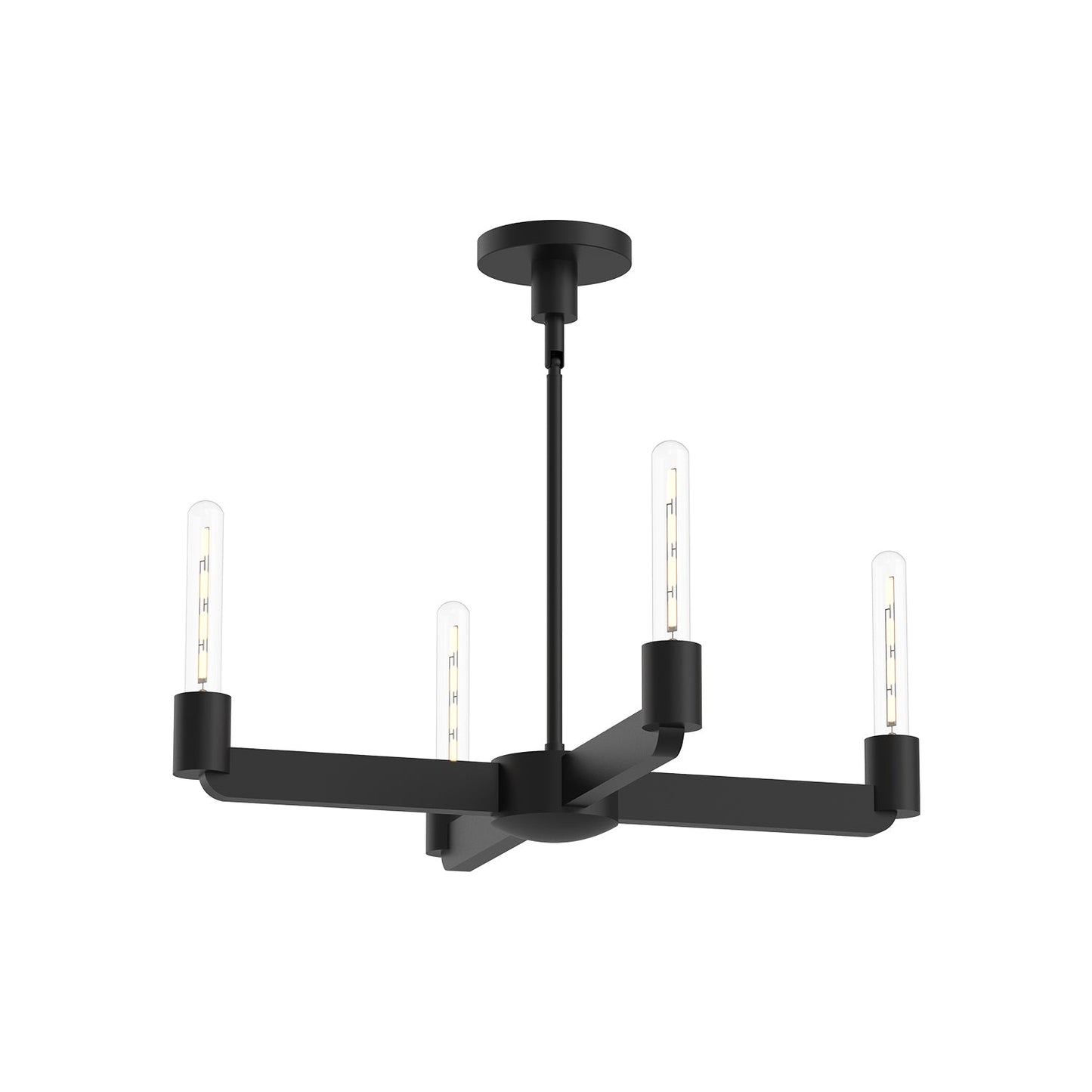 Alora Mood Claire matte black chandelier CH607225MB